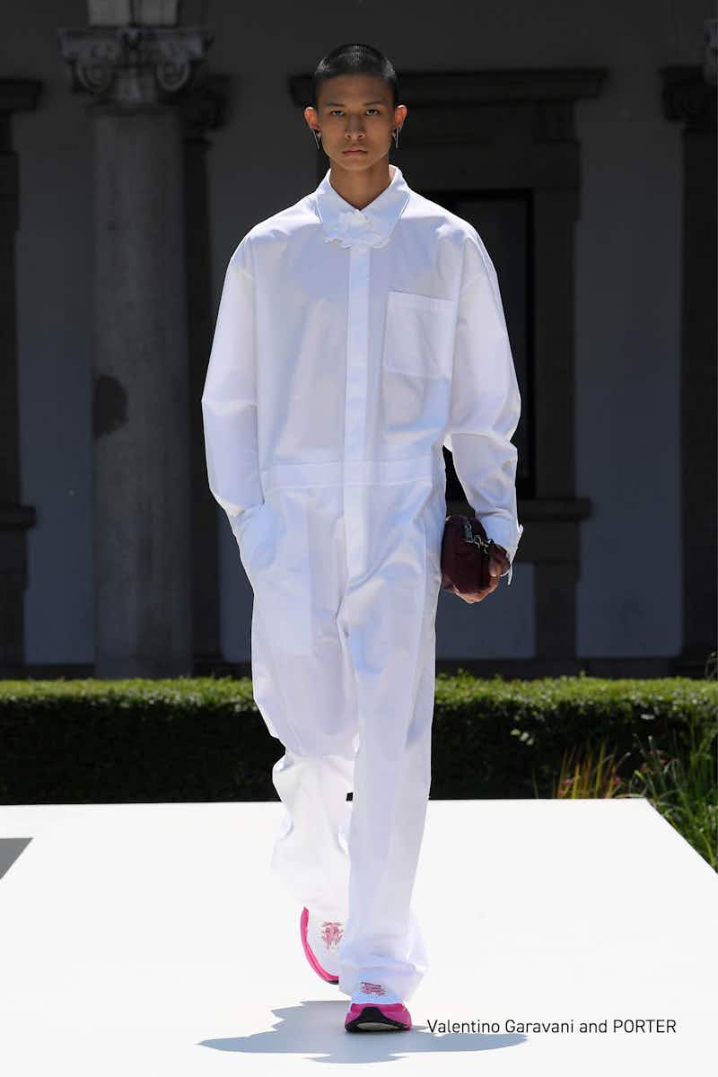 Louis Vuitton Silk Carrot Pants Beige Peach White Striped 