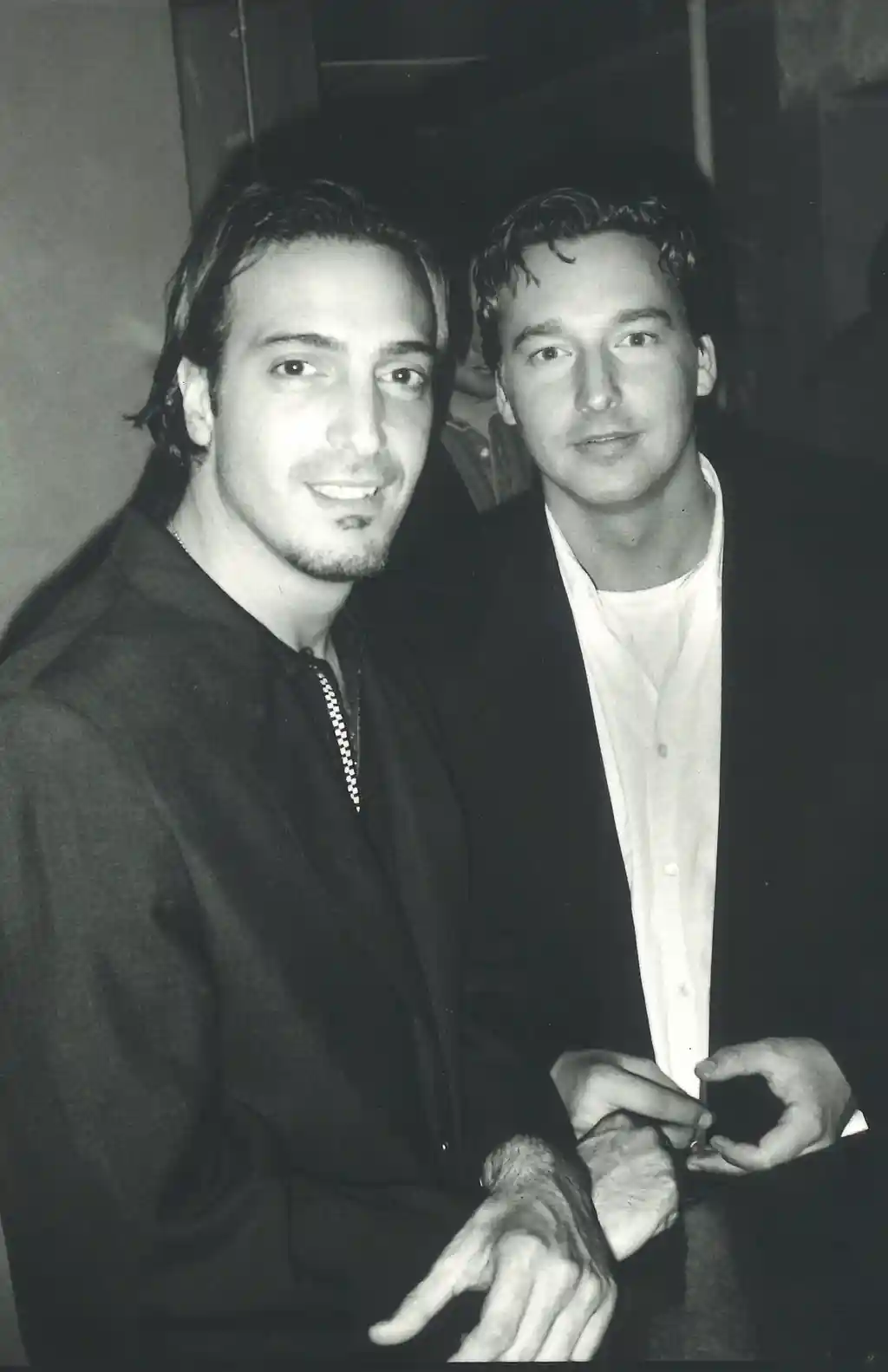 Ernie Santaniello and Peter Pantana at Café Tabac