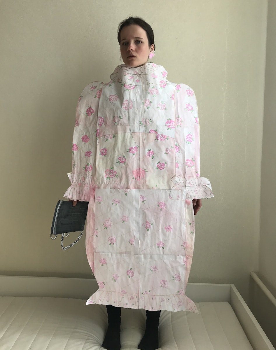 A waist of paper? Maya Golyshkina recreates the runway - The Face