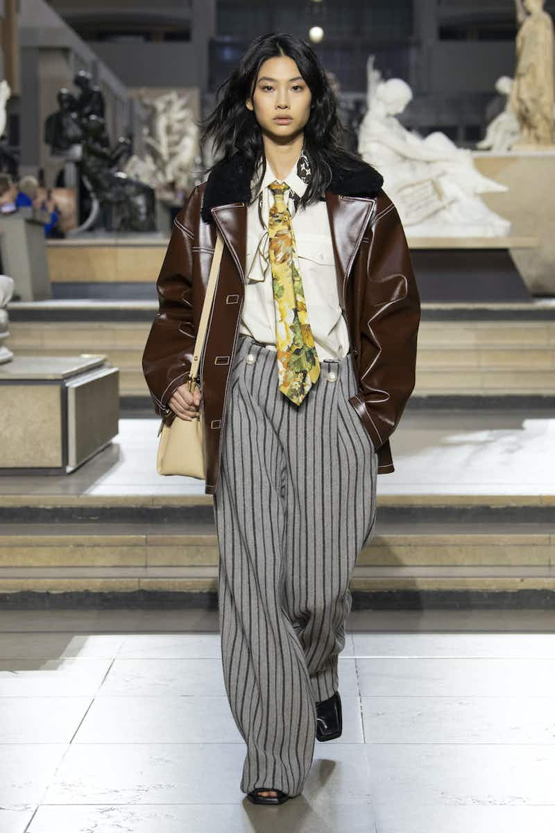 Paris Fashion Week: Zendaya's Printed Single Sleeve Louis Vuitton Skirt Set  Is Couture Chic At Its Finest