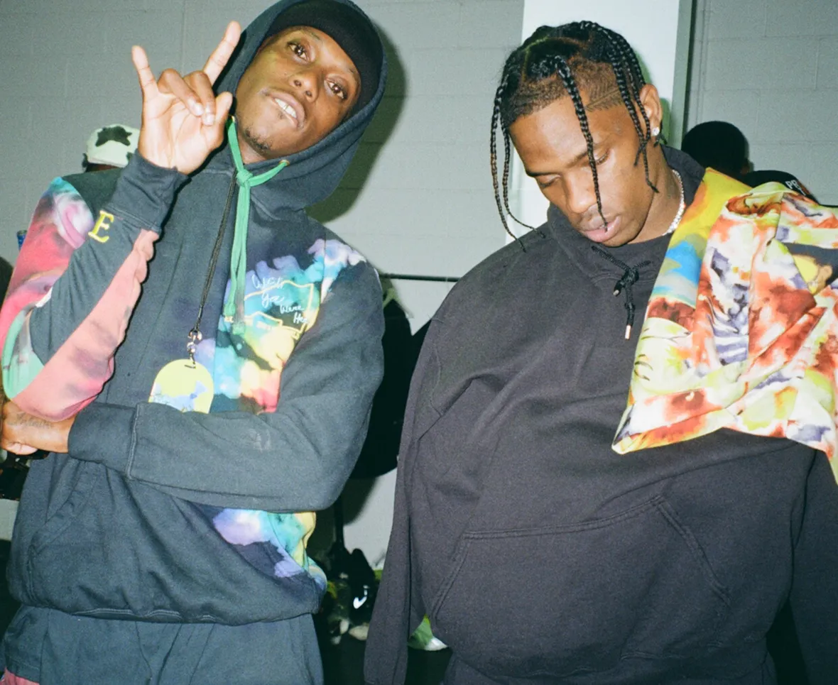 In Photos Backstage With Octavian And Travis Scott In The Face