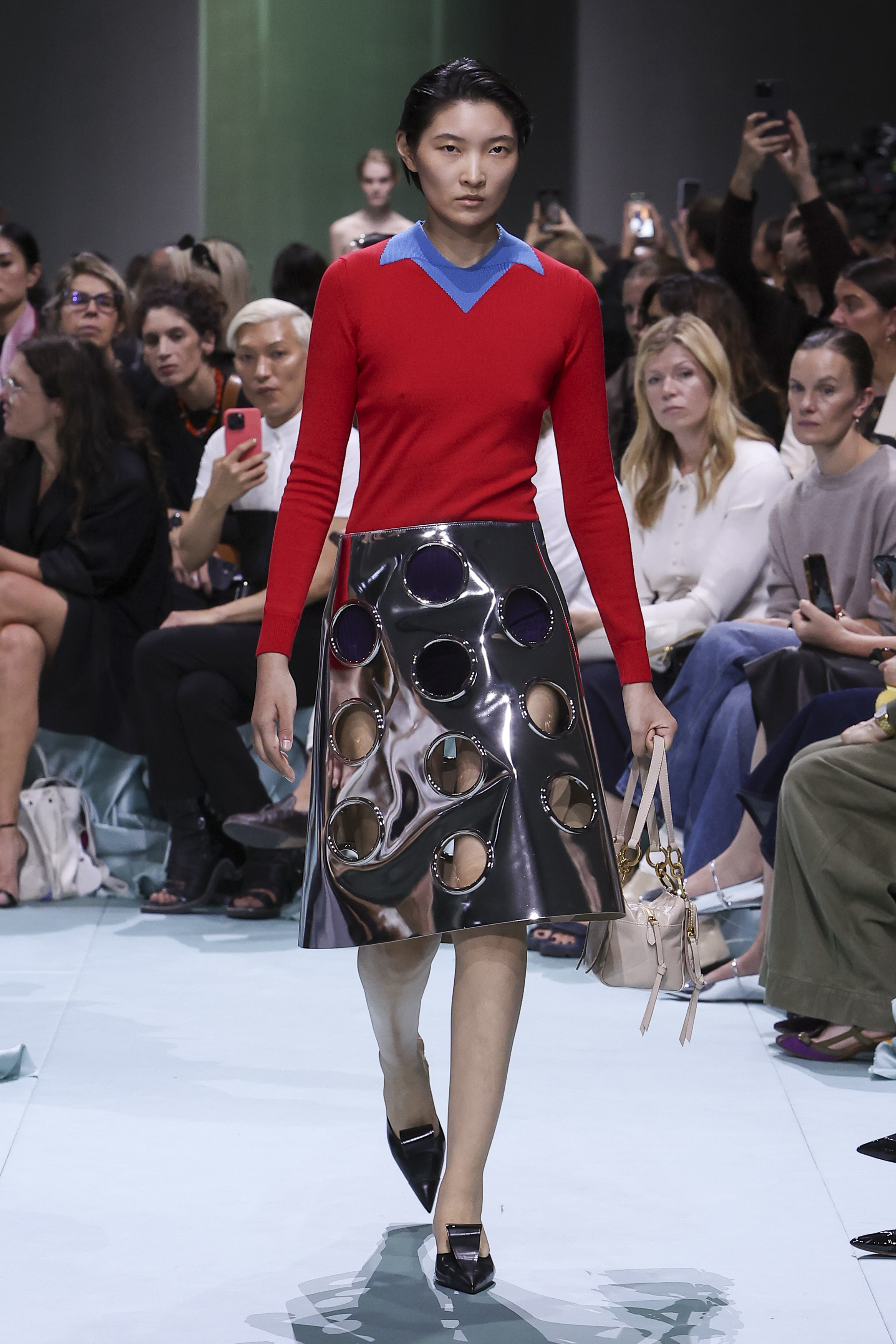 PRADA purchases Runway Collection Rabbit-Print Black/Red