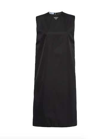 Re-Nylon sleeveless dress with pouch