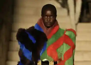 Gucci fur top coat mens