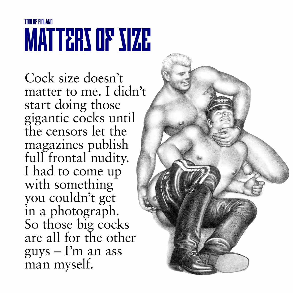 Tom Of Finland Cartoon - Tom of Finland's fight for gay liberation - The Face