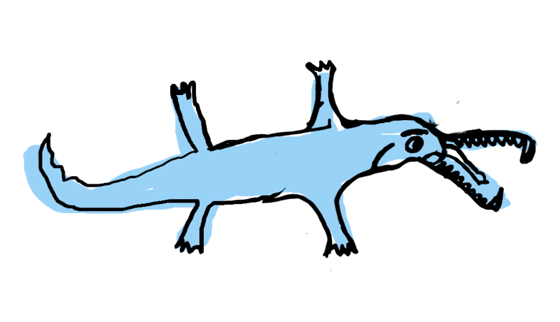 illustration of a crocodile
