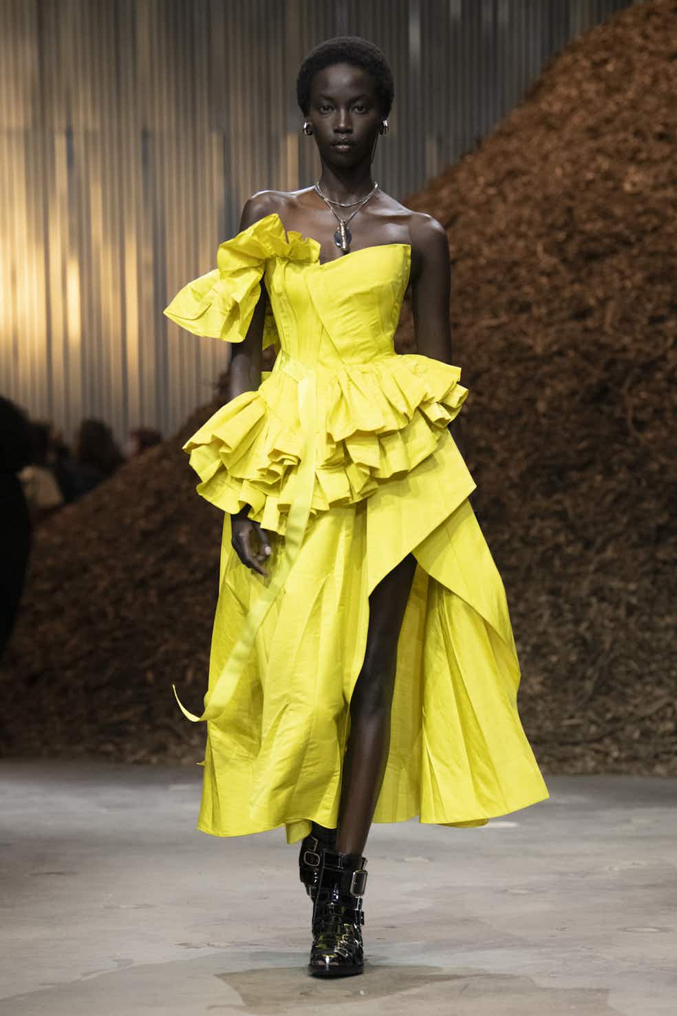 Alexander McQueen rainbow dress from Fashion Designer
